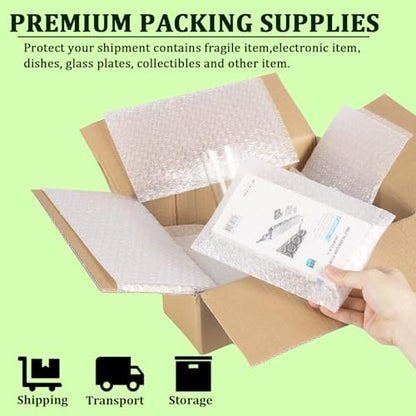 14 Pack Clear Bubble Out Bags Pouches, Large Bubble Bag 18x22" - size: 18x22 inch