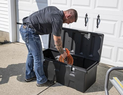 Buyers Products 1712240 All-Purpose Poly Storage Chest, 6.3 cu ft, Black - size: 44.38" L x 19" W x 17.5" H