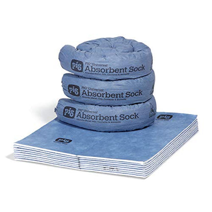 PIG Water Absorbing Kit | Absorbs up to 5 Gallons per kit | Blue | PM50490 - size: 5-Gallon Absorbency