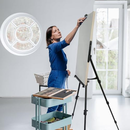 RRFTOK 3 Pack 17-66 Inch Art Easel Stand for Painting and Sign, Black - style: 66B 3-Pack