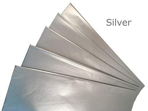Tissue Paper for Gift Bags - 500 Sheets 14x20in Wrapping Paper, Silver - color: Silver, size: 500 Count, 14 x 20 in