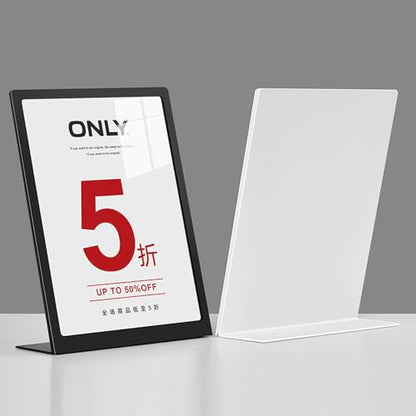 Carbon Steel Sign Holder (T Shape Black A5 148×210mm/ 5.83×8.27 inches) - color: T Shape Black A5 148×210mm/ 5.83×8.27 inches