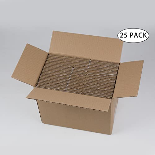 SUNLPH White Shipping Boxes 6x4x4 Inches Small Corrugated Cardboard Boxes, 25 Pack - size: 6 x 4 x 4