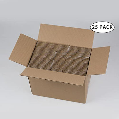 SUNLPH White Shipping Boxes 6x4x4 Inches Small Corrugated Cardboard Boxes, 25 Pack - size: 6 x 4 x 4