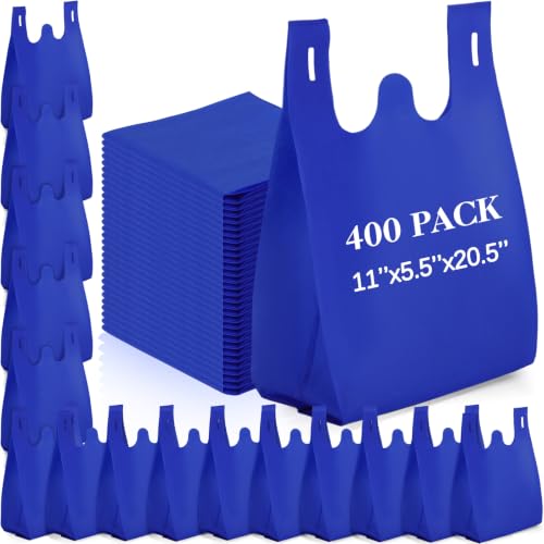 Windyun Large Grocery Bags Bulk Non Woven Totes - color: Royal Blue