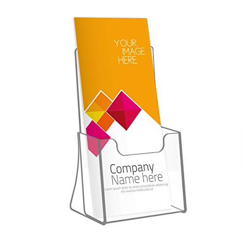 NIUBEE Acrylic Brochure Holder 4 x 6, Flyer Holder Stands Display, 6 Pack - size: 4" x 6", style: 6 Pack