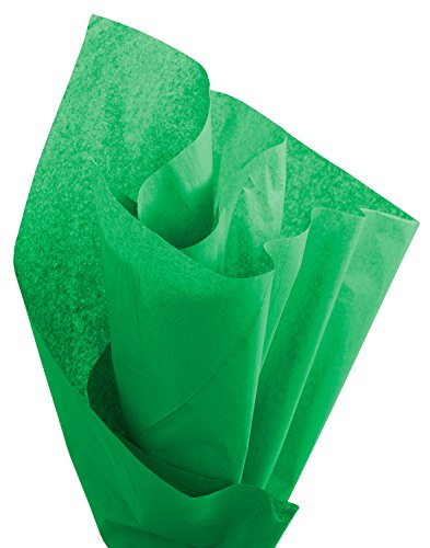 Brand New Tissue Paper Pack, 48 Sheets, 20" x 30", Dark Green - color: Dark Green