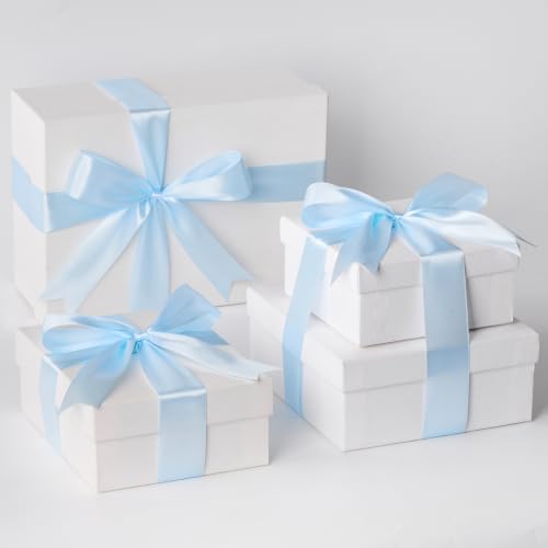 Mauproy Light Blue Satin Ribbon,1-1/2 Inch, 50 Yards - color: Light Blue