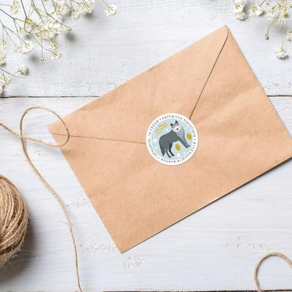 Forest Friends Round Return Address Labels (8 Designs) - Set of 144 1-1/2" Diameter Self-Adhesive, Flat-Sheet Labels - style: Forest