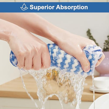 JOYMOOP Microfiber Cleaning Cloth, 5 Piece Set, Medium, Multi Color - color: F