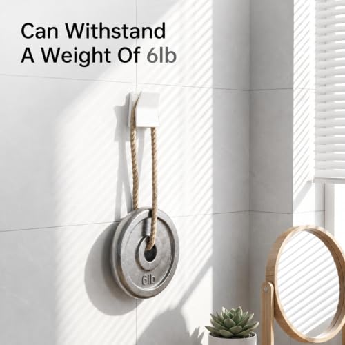 6Pcs Large Self Adhesive Clips, No Drilling Wall Tapestry Clips for Hanging