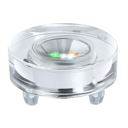 IFOLAINA Crystal LED Light Base Multicolor Changing Pedestal - color: R-Clear-7 Lighting Modes