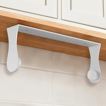 Paper Towel Holder Under Cabinet, Wall Mount, Adhesive or Screw, White - color: White