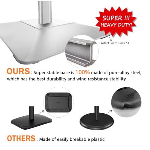 Sign Stand for Display, Ultra Stable Heavy Duty Pedestal Signage Holder - size: 11x17, style: Silver