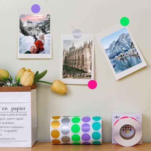 1" Gold Round Color Coding Circle Dot Label, 1000 Stickers in Dispenser Box - color: Gold, size: 1 Roll-1000PCS