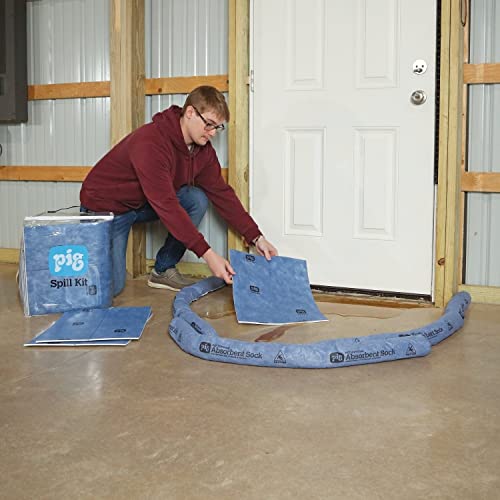 PIG Water Absorbing Kit - 10-Gallon Absorbency per kit - Blue - PM50491 - size: 10-Gallon Absorbency