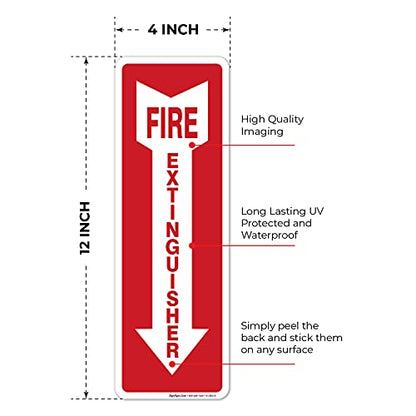 Fire Extinguisher Decal Self Adhesive Sticker