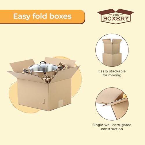 The Boxery Moving Boxes 25-Pack Small | 15x10x10 inch - size: SMALL-25-PACK