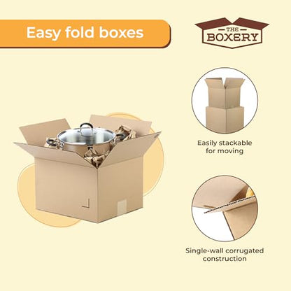 The Boxery Moving Boxes 25-Pack Small | 15x10x10 inch - size: SMALL-25-PACK