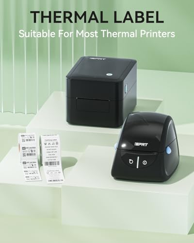 iDPRT 1.57' 1.18' Multi-Purpose Direct Thermal Labels (40mm30mm), Self-Adhesive Thermal Sticker for Address/Barcode/Mailing, Compatible with iDPRT SP310/SP320, Rollo, Zebra, Phomemo, etc, 800pcs - size: 1.57"×1.18" (40mm×30mm)