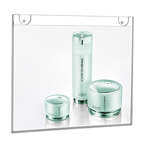 NIUBEE 5x7 Clear Acrylic Sign Holder Horizontal Wall Mount 12 Pack - size: Horizontal 12 Pack 5" x 7"
