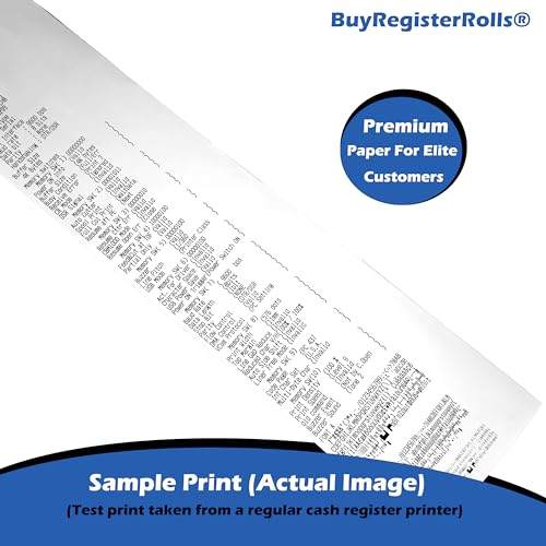 80 GSM Extra Thick Paper (24 Rolls) 3 1/8 x 230 Thermal Paper Receipt Rolls (Heavy Thermal Lenght 200-230ft) fits all Clover POS Cash Register Printers Thermal Paper from BuyRegisterRolls