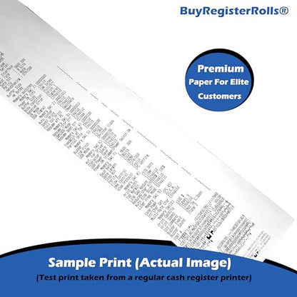 80 GSM Extra Thick Paper (24 Rolls) 3 1/8 x 230 Thermal Paper Receipt Rolls (Heavy Thermal Lenght 200-230ft) fits all Clover POS Cash Register Printers Thermal Paper from BuyRegisterRolls