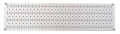 Wall Control Narrow Pegboard Rack 8in x 32in White Metal Pegboard Runner Tool Board - color: White