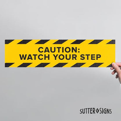 5pk Anti Slip Watch Your Step Floor Decals Caution Wet Floor Sign
