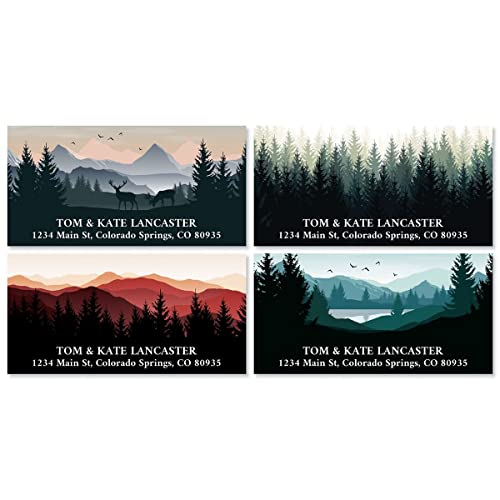 Colorful Images Personalized Deluxe Address Labels - style: Landscape
