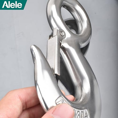 Alele Grab Hooks,2T Crane Scale,Slip Hooks,4400 lbs Stainless Steel Heavy Duty Lifting Hook Rigging Accessory (Grab Hooks 2000kg) - color: Grab Hooks 2000kg