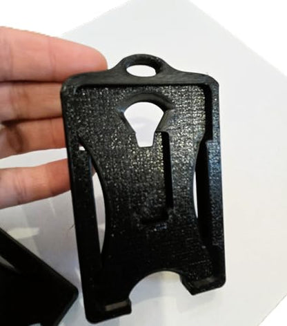 FicaraCo: Rugged Military Grade 3D Printed YubiKey & Card Badge Holder – Holds 4 Standard Cards - *Nearly Indestructible* Card Holder with Yubikey - style: Dual Card Holder with Yubikey