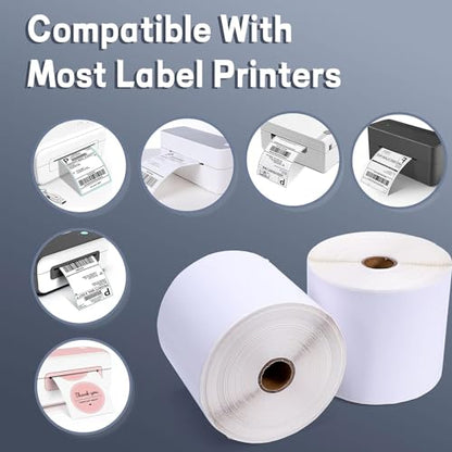 ASprink 4"x6" Thermal Shipping Address Labels - Thermal Labels 4"x6" for Label Printer - Address Label Paper Compatible with MUNBYN, Rollo, and Other Thermal Printer, 1 Pack(500 Roll/Pack) - size: 4*6*500