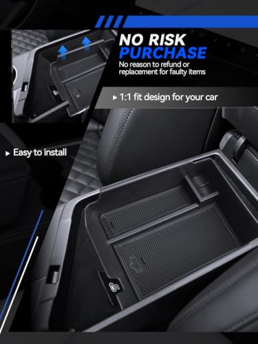 for G70 Center Console Organizer 2019 2021 2022 2023 2024 2025 Genesis G70 Accessories Armrest Tray Middle Storage Box Insert Container Durable ABS Plastic - size: for 2019-2025 Genesis G70