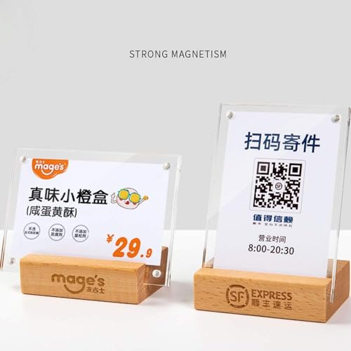 2 Pack Acrylic Label Holder(90*60mm/3.54x2.36 inches)