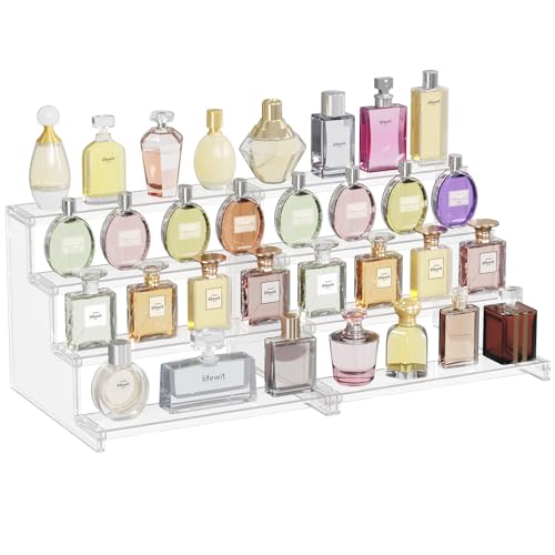 Lifewit 12" Perfume Organizer, Cologne Stand Tool-Free Assembly, 2 Pcs - color: Clear, size: 12 Inch,2 Pcs