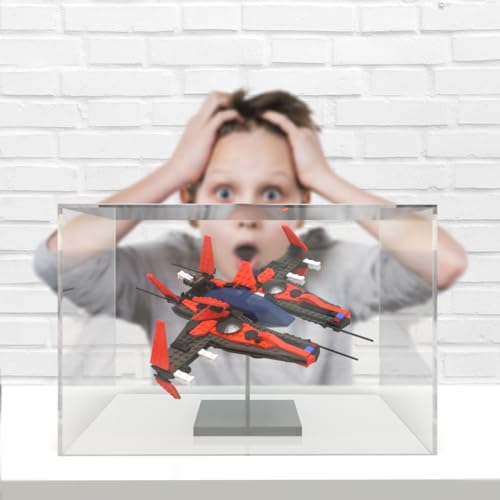 18" x 12" x 12" Acrylic Display Riser Box No Lid with One Open Side Versatile Large Clear Retail Product Platform and Merchandise Storage Bin by Marketing Holders - size: 18"w x 12"d x 12"h
