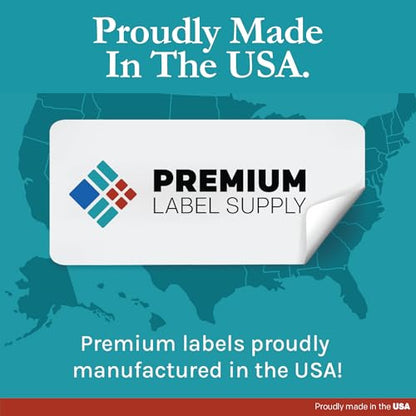 Premium Label Supply White Sticker Shipping/Mailing Labels – 4" x 2.5" – Laser/Inkjet Compatible – (8 per Sheet), 500 Sheets – 4,000 Total Adhesive Labels - size: 4000 Labels