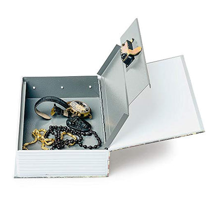 PACOLO Diversion Book Safe Storage Box (9.5"6"2.2"), Dictionary Secret Safe with Security Key Lock, Love, Key - style: Love-Key