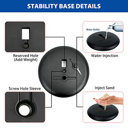 8.5x11 Sign Holder Stand - Adjustable Floor Standing Sign Stand - color: Black, size: 8.5"x11"-1Pack