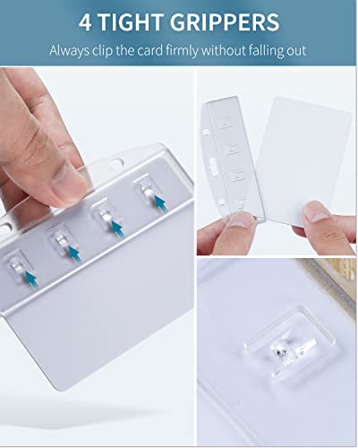 Pawfly 2 Pack Horizontal Card Badge Holders for POS Swipe Cards - size: 2 Pcs (Horizontal)