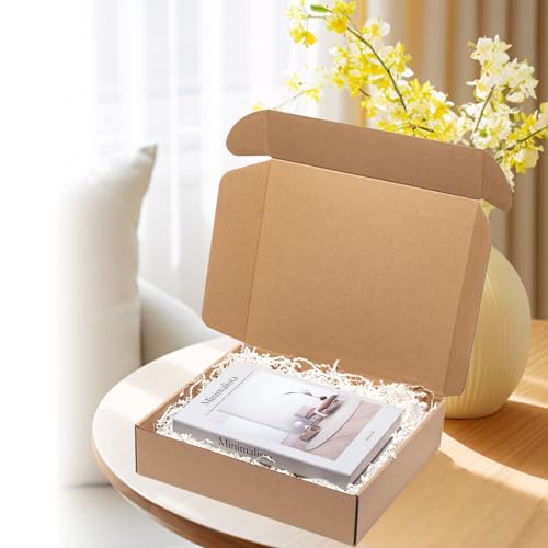 Wowxyz Shipping Boxes 13x11x3 Inches 20 Pack Corrugated Cardboard Mailing Boxes for Small Business, Kraft Medium Literature Mailer Packaging Supplies Brown - size: 13x11x3"