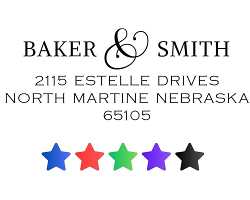 Custom Return Address Stamp Personalized Mailing Label Self Inking Housewarming Gift Idea Name Envelope Branding Tool Wedding Stationery