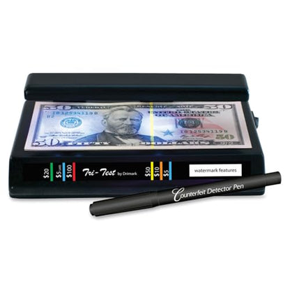 Dri-Mark Tri Test Counterfeit Bill Detector, UV with Pen, 7 x 4 x 2 1/2 DRI351TRI