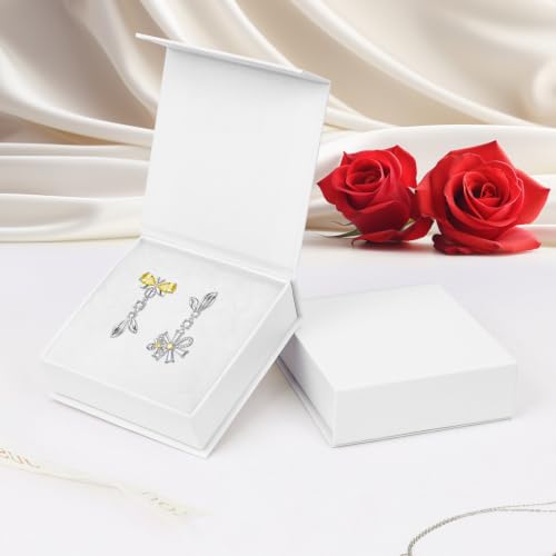 Jewelry Gift Boxes, 10 Pack 3.5x3.5x1.18 inch Small Jewelry Boxes, Small Gift Box for Necklaces Bracelet Earring Ring Gift packaging(White) - color: white1