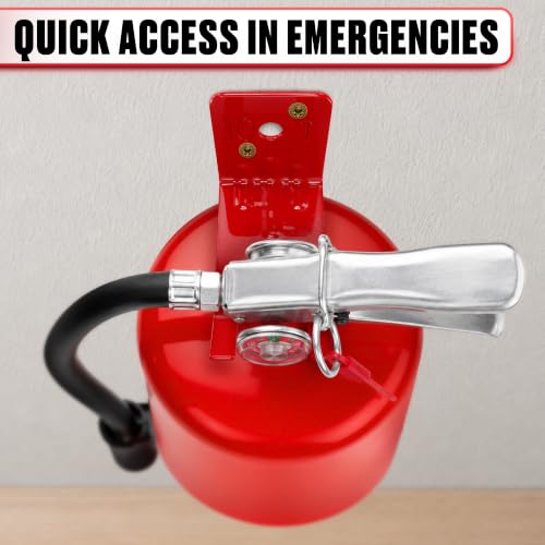 Fire Extinguisher Mount Bracket 4 Pack, Heavy Duty Steel Wall Hooks - size: 2,5 * 2 * 1,8 in
