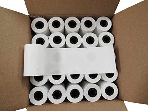 (10 Rolls) 2 1/4 x 85 Thermal Paper Receipt Rolls 2.25 x 85 ft, POS/Cash Register, Fits All Credit Card Terminals, Verifone VX510 VX570 FD50 T4220