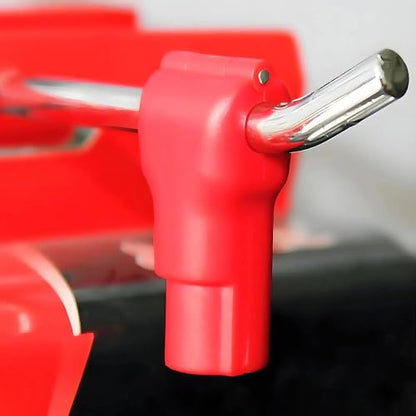 100 Pcs Peg Hook Stop Lock, Prevent The Sweep Theft of Anti-Theft Pegboard Display Products on Wire Peg Plastic Red Security Lock, Retail Shop Anti-Theft Display(4MM)