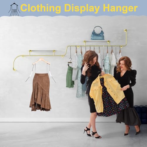 Adjustable Clothing Display Hanger, Mannequin Torso Clothes Rack for Female