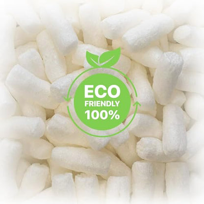 Yens 0.6 cubic ft Packing Peanuts Biodegradable Popcorn for Moving, Shipping, Packaging 100% RECYCLEABLE (0.6 cubic ft) - size: 0.6 Ounce (Pack of 1)